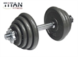 Hantelset 15 kg Titan