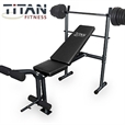 Titan Träningsbänk med viktpaket