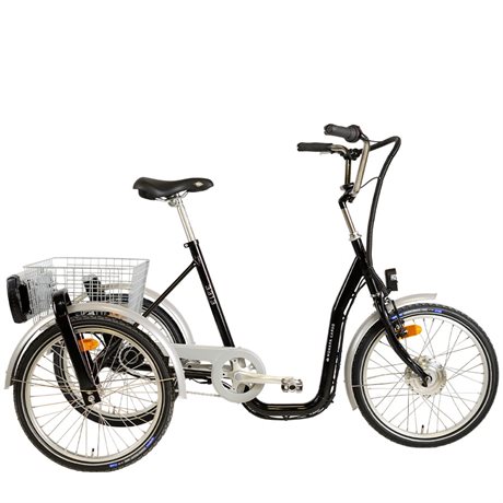 Trehjuling Cykel Monark eldriven El 3313 - Svart