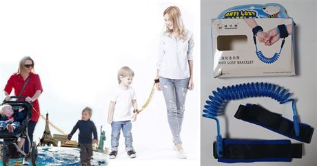 Anti lost armband - standard blå (1,5m) - REA