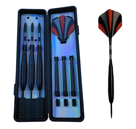 3-pack Dartpilar av hög kvalité med förvaringsask.