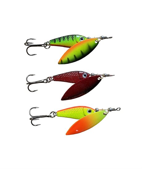 Fladen 3-pack Spinnare - Spinnerpirk 15g