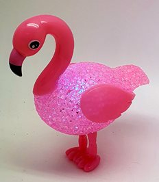 LED belyst Flamingo, rosa - REA