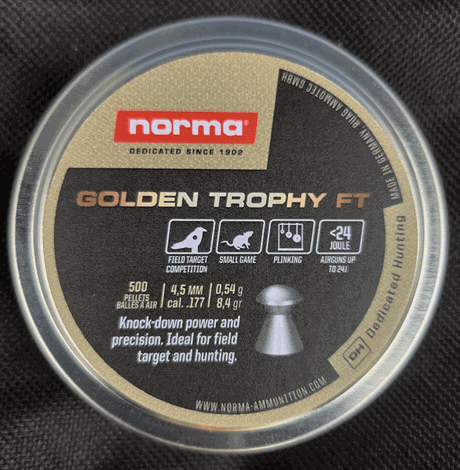 Norma luftvapenammunition Golden Trophy FT 4,5mm - 500st