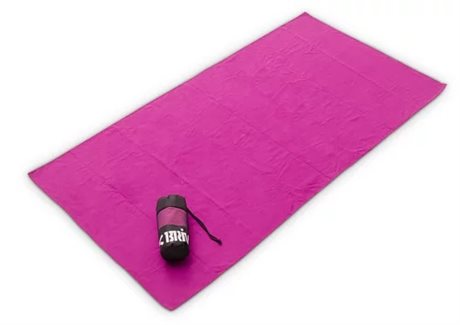 Microfiberhandduk rosa - strl. 70 x 140 cm.