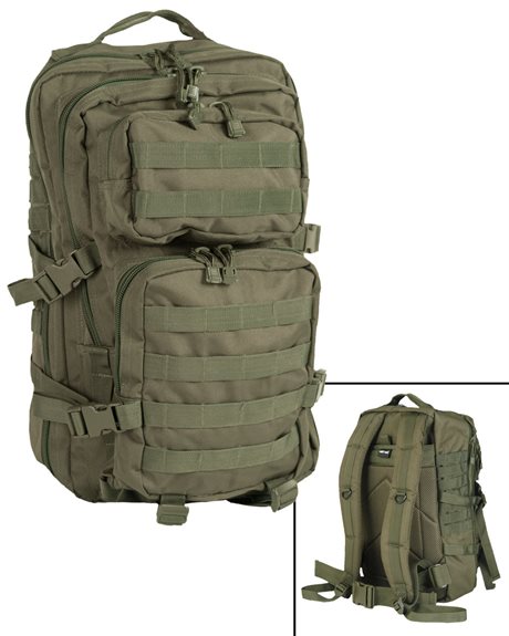 Superpopulär ryggsäck - US Assault Pack - Olivgrön