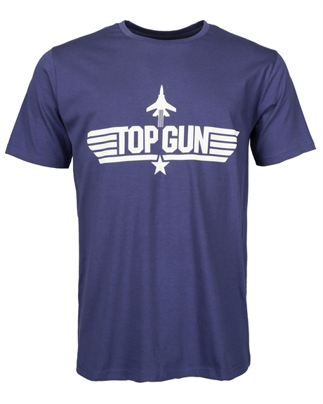 Top Gun - Original T-shirt för nya filmen, Blå Strl. M