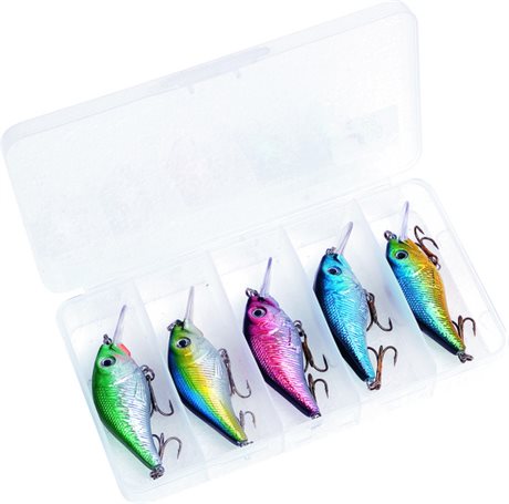 Wobblerset - 5st heta flytwobbler inkl. betesask!