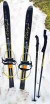 Barnskidor Edsbyn kompletta med stavar - 120cm
