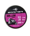 Luftvapenammunition Borner Hollowpoint 5,5mm.